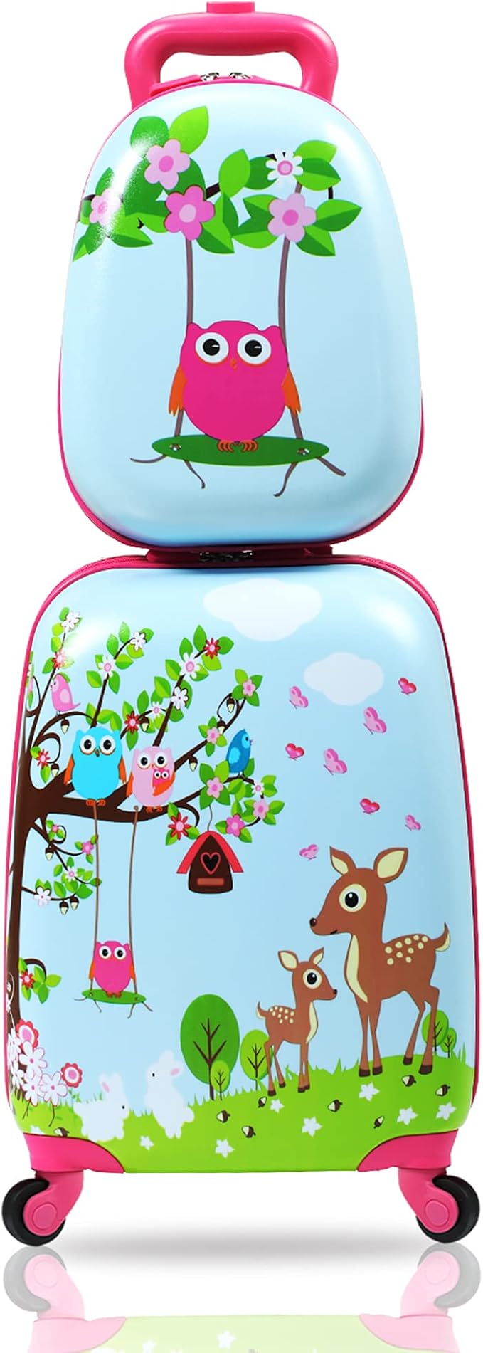 Sandinrayli Kid Luggage Set, 12” Backpack & 16” Kid Carry on Suitcase by Sandinrayli