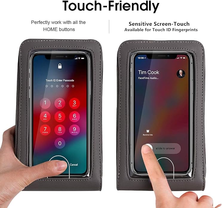 Crossbody Cellphone Purse Women Touch Screen Bag RFID Blocking Wallet Handbag - Image 6