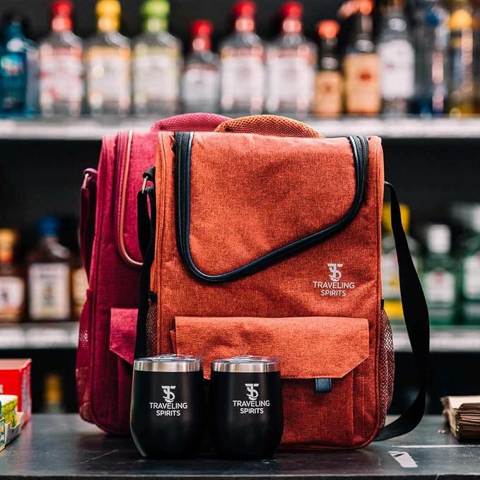 Insulated Wine Carrier | 2-3 Bottle Travel Bag - Image 5