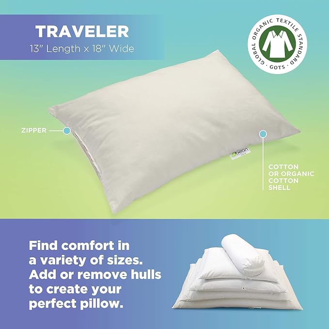 Bean Products 13" x 18" Travel Bed Pillow - Image 3