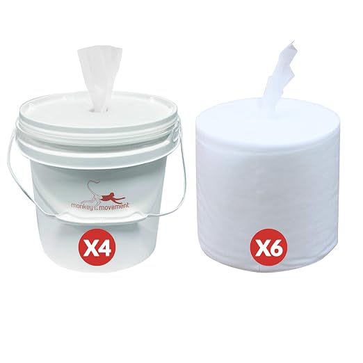 Dry Wipe Kit: 7200 Wipes: Make Your Own Wet Wipes Using Your Preferred Cleaning by MonkeyMovement