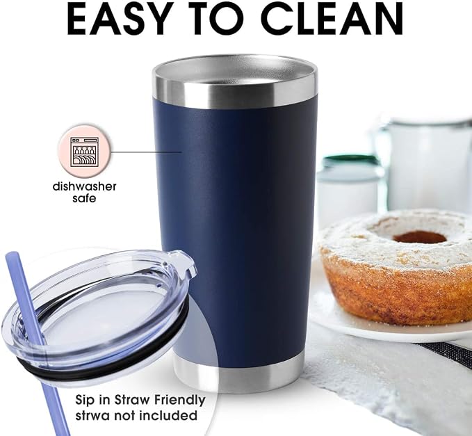 HASLE OUTFITTERS 20oz Tumblers Stainless Steel Mugs - Image 4