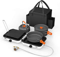Hisencn Portable Camping Stove, 2 Burner Foldable Camp Stove, 20000 BTU Folding by Hisencn