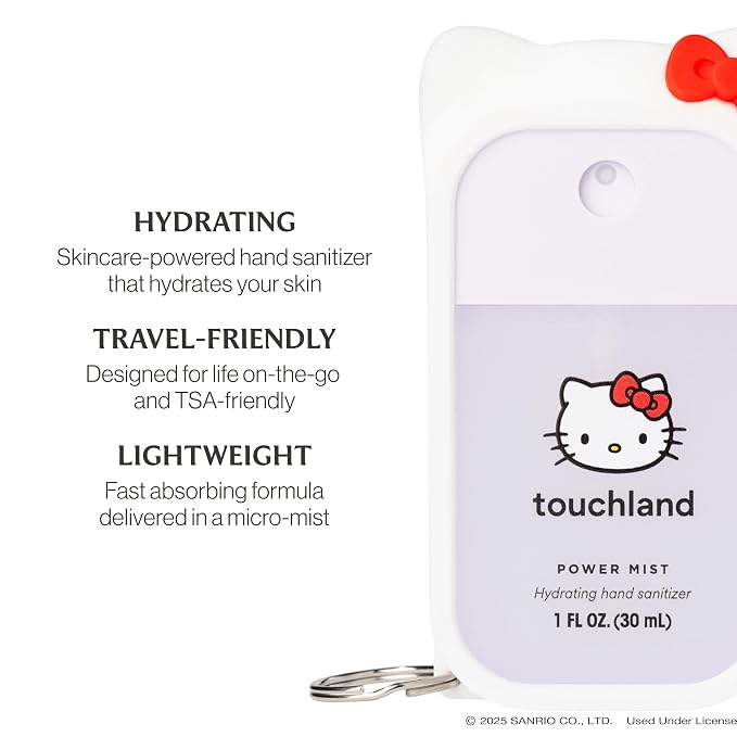 Touchland x Hello Kitty® Hand Sanitizer + Mist Case, Scented & Stylish - Image 4