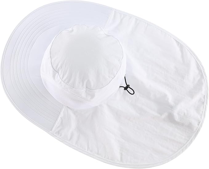 Home Prefer Outdoor UPF50+ Sun Hat Wide Brim Mesh Fishing Hat - Image 5