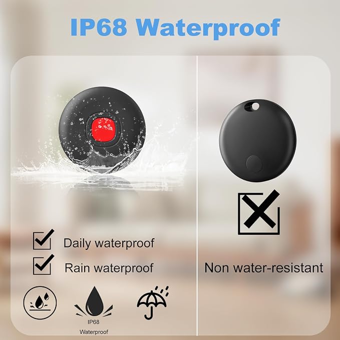 Air Tracker Tags-4Pack, IP68 Waterproof Smart Tag Tracker, Key Finder and Item - Image 4