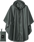 SaphiRose Unisex Rain Poncho Raincoat Hooded by SaphiRose