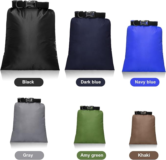 Shappy Waterproof Dry Bag Set 6 Sizes Lightweight Sacks and Long Adjustable - Image 4