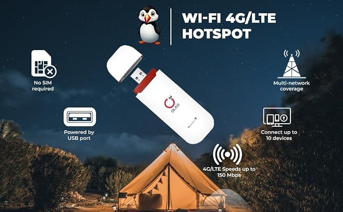 4G LTE-Advanced USB WiFi Dongle & Mobile Hotspot Router – Portable Modem - Image 3