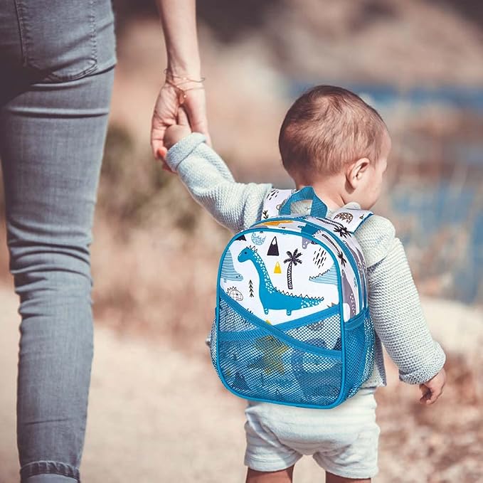AGSDON Toddler Backpack with Leash, 9.5" Baby Dinosaur Safety Leashes Removable - Image 5