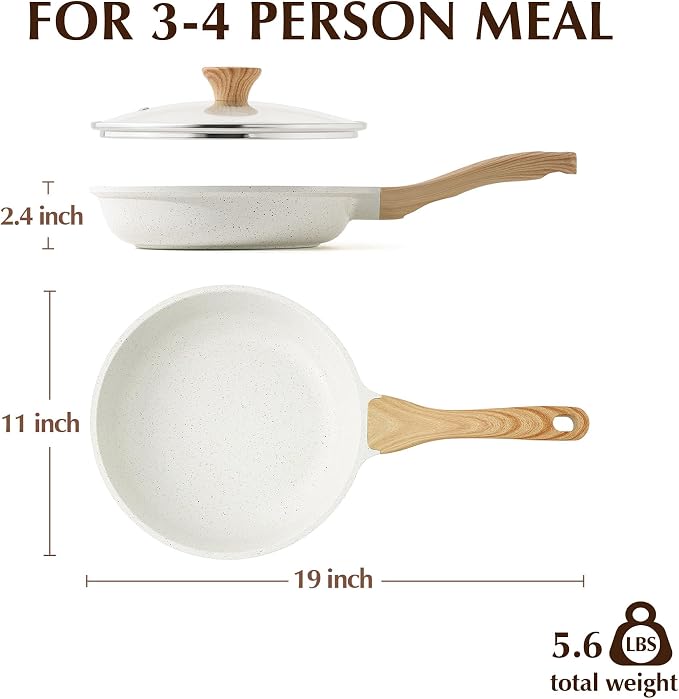 SENSARTE Nonstick Ceramic Frying Pan Skillet - Image 8