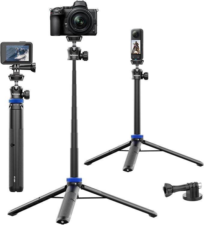 Selfie Stick Tripod for Gopro Camera, Portable Lightweight Camera Tripod for by Kaitezenz