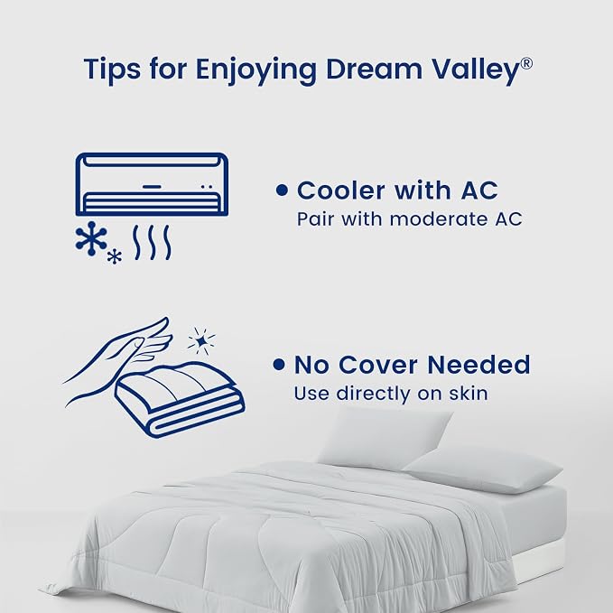 Dream Valley® Outlast® Deepsleep Cooling Comforter, Throw Size, NASA-Grade - Image 7