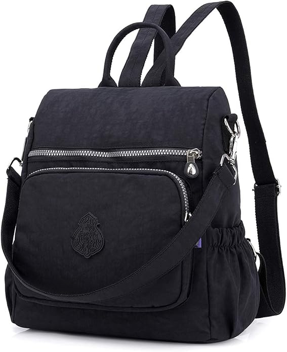 MINTEGRA Women Shoulder Backpack Multi-Pocket Nylon Purse Large Capacity - Image 2