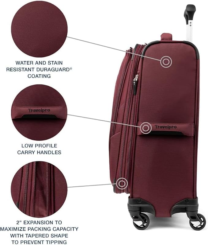 Travelpro Maxlite 5 Softside Expandable 3-Piece Luggage Set — Carry-On - Image 6