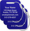 Custom Metal Luggage Tags by Legit3D