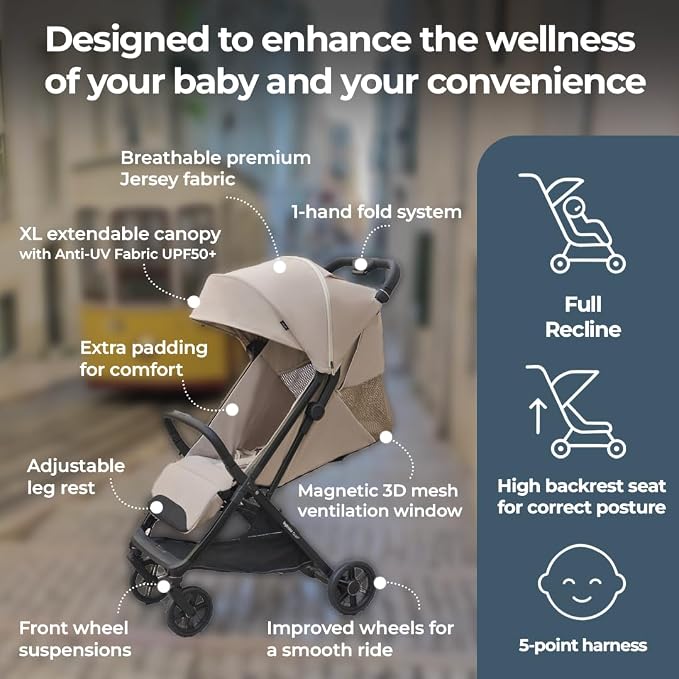 Inglesina Quid³ Stroller, Cosmic Black - Image 8