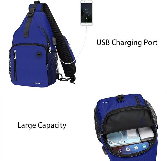 MOSISO Sling Backpack Bag, Crossbody Shoulder Bag Travel Hiking Daypack Chest - Image 2