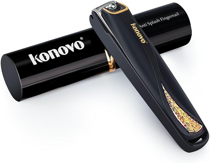 Konovo Nail Clippers for Women Travel, Nail Clippers by KONOVO