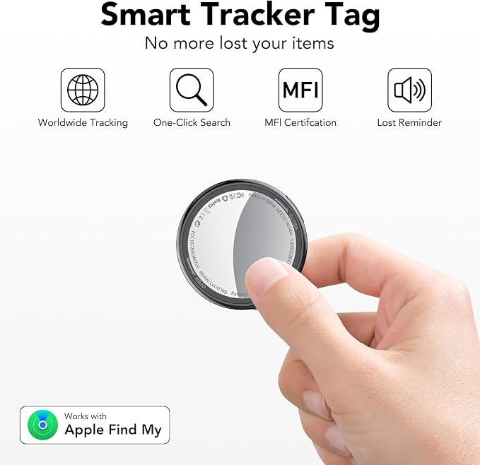 2025 New Air Tracker Tags-6 Pack, Replaceable Battery, Key Finder and Item - Image 2
