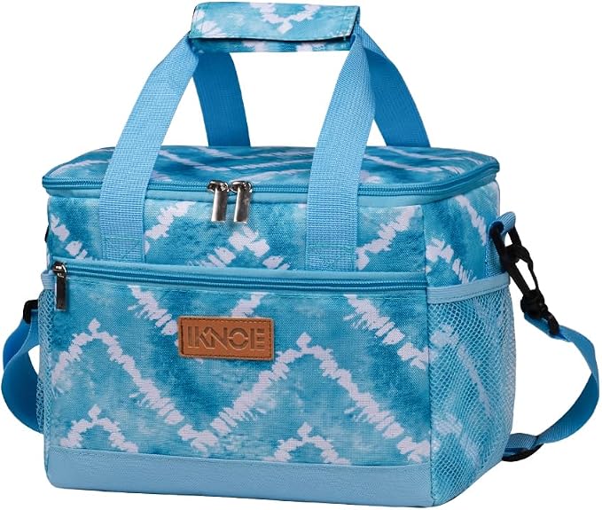 iknoe Large Foldable Cooler Bag, 8.5L Insulated Lunch Bag, Leakproof Lunch by Iknoe