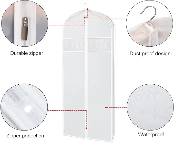 Zilink 60-Inch Long Dress Garment Bags - Image 4