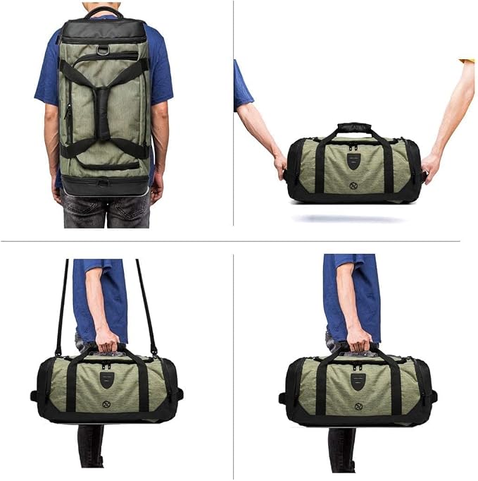 Gym Duffle Bag Backpack Waterproof Sports Duffel Bags Travel Weekender Bag - Image 7