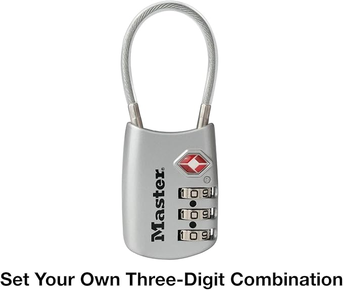 Master Lock 4688D Set Your Own Combination TSA Approved Luggage Lock, 1 Pack - Image 4
