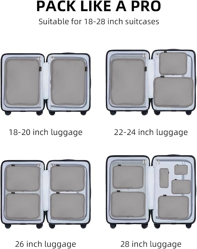 6 Set Compression Packing Cubes - Image 7