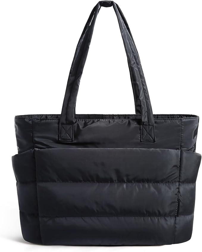BAGSMART Tote Bag for Women, Lightweight Puffy Tote Bag by BAGSMART