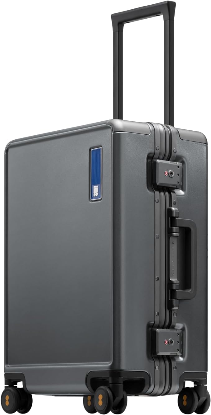 LEVEL8 Zipperless Carry On Luggage Airline Approved by LEVEL8