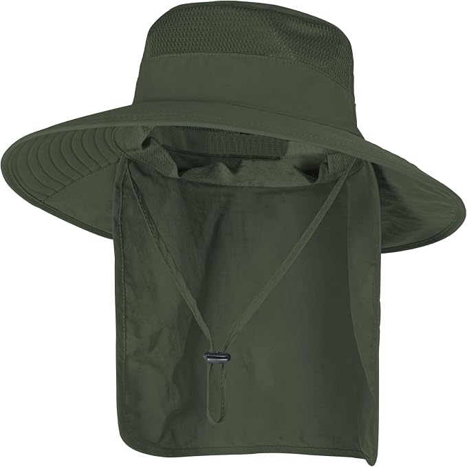 Sun Hats for Men Women Fishing Hat UPF 50+ Breathable Wide Brim Bucket Hats by ZOORON