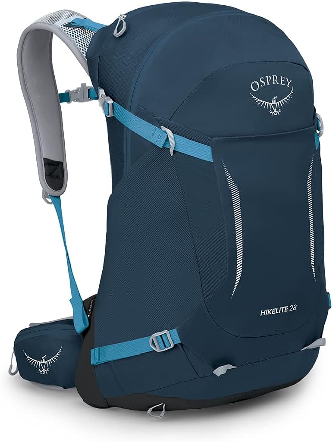 Osprey Hikelite 28L Unisex Hiking Backpack, Atlas Blue by Osprey
