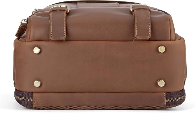Tzowla Leather Laptop Backpack, Bag - Image 8