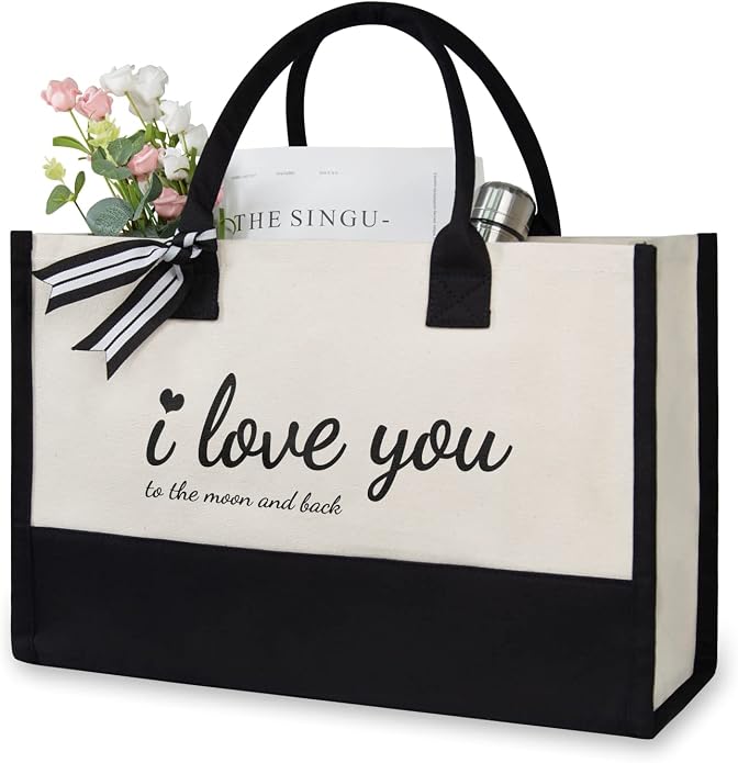 TOPDesign Canvas Tote Bag, Bridal Shower Gifts by TOPDesign