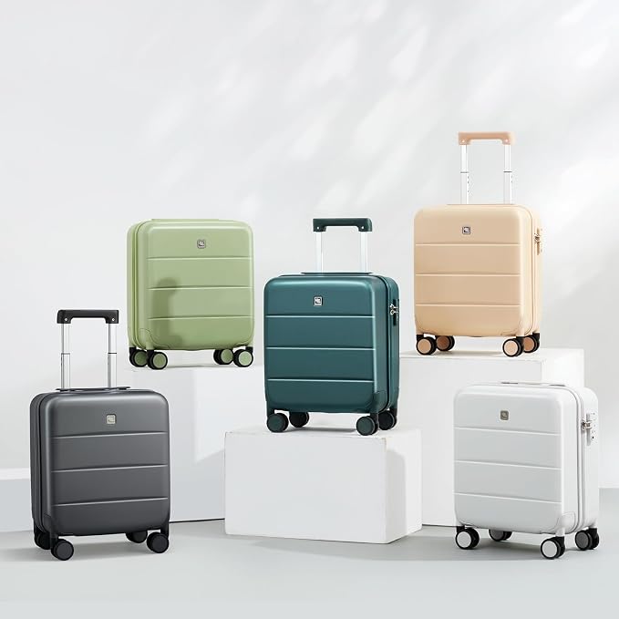 Hanke 16 Inch Underseat Carry On Luggage Hard Shell Suitcases - Image 9