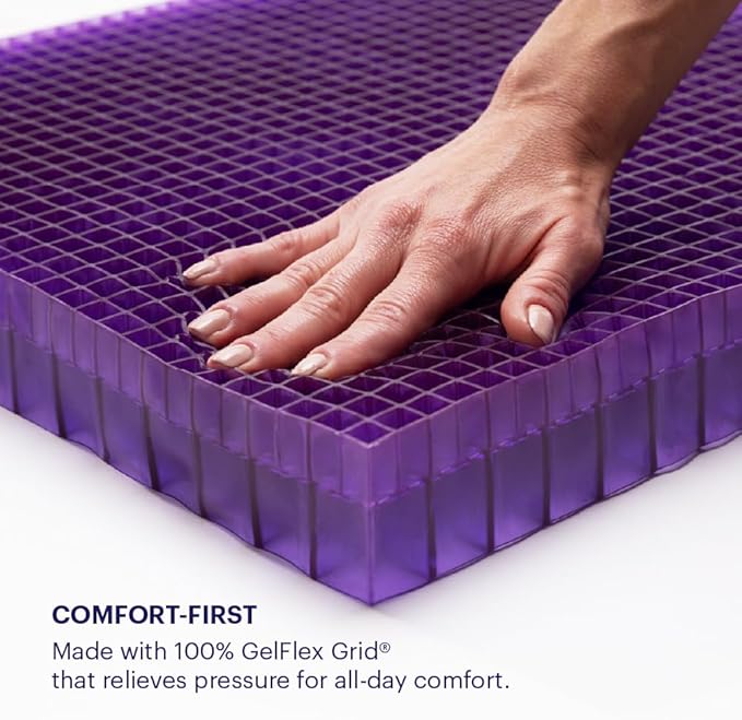 Purple Double Seat Cushion | Pressure Reducing Grid Designed - Image 6