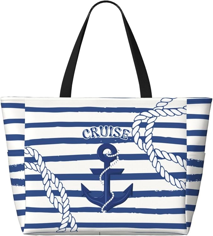 Beach Bag for Women Beach Tote Bag Waterproof Sandproof Large Bags - Image 2