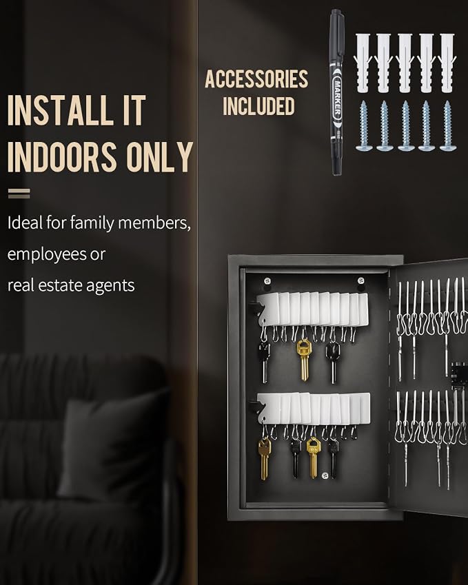 Uniclife 40 Position Slotted Key Cabinet - Image 7
