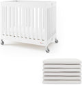 Foundations Boutique Folding Hotel Crib and Sheet Bundle by FoundationsChildrensProducts