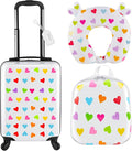 Sanwuta 4 Pcs Kids Luggage Set Kids Backpack Travel Rolling Suitcase by Sanwuta
