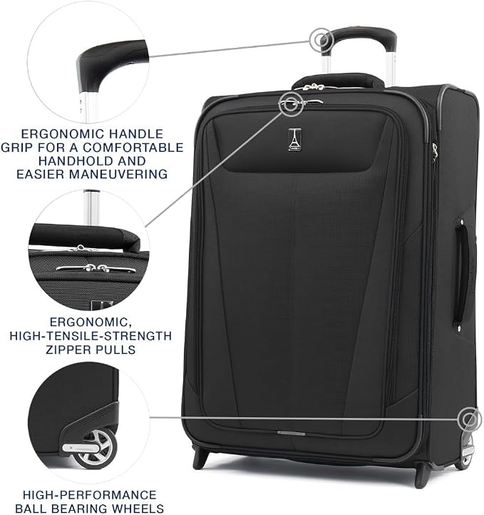 Travelpro Maxlite 5 Softside Expandable Upright 2 Wheel Checked Luggage - Image 2