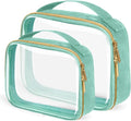TSA Approved Travel Toiletry Bag, 2 Pack Clear Makeup Bags by FAYORORY