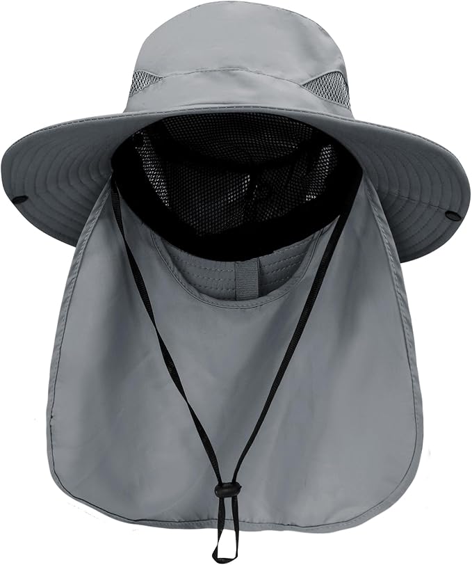 PFFY Sun Bucket Hats for Men Women 3” Wide Brim UPF 50+ Fishing & Beach Hat by PFFY