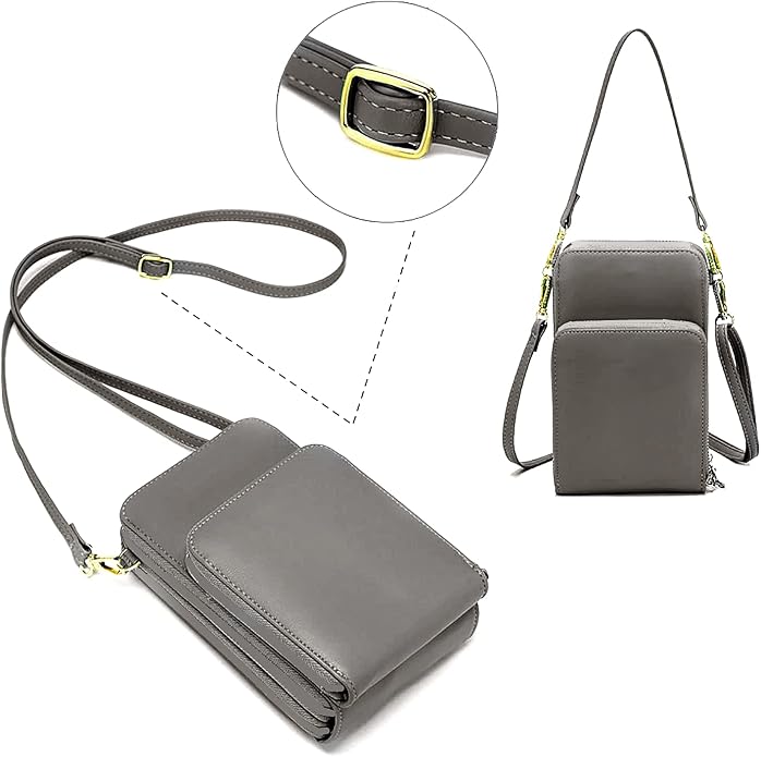 Crossbody Cellphone Purse Women Touch Screen Bag RFID Blocking Wallet Handbag - Image 4