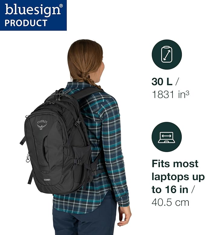 Osprey Comet Laptop Backpack, Alpaca Tan/Latte Brown Heather - Image 2