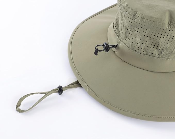 Home Prefer UPF 50+ Sun Hats for Men Women Foldable Wide Brim Fishing Hat Quick - Image 6