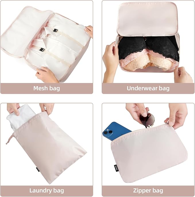 BAGAIL 6 Set/8 Set/10 Set Packing Cubes Various Sizes Packing Organizer - Image 6