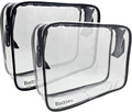 TSA Approved Clear Toiletry Bag 2-Pack, Quart Size Travel Cosmetic & Makeup Bags by Unknown