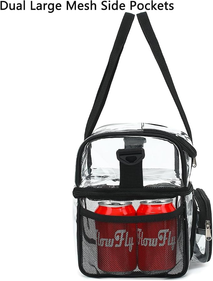 FlowFly Double Layer Cooler Insulated Lunch Bag Adult Lunch Box Large Tote Bag - Image 4